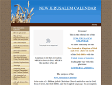 Tablet Screenshot of newjerusalemcalendar.com